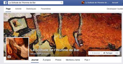 La page Facebook de la solitude de l‘homme de bar